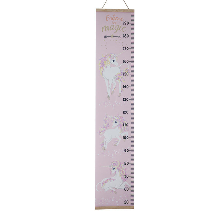 Pink Unicorn Height Chart | Baby Growth Hanging Chart Room Ruler Decor ...