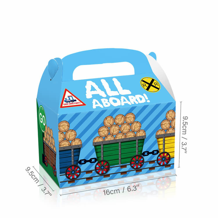 All Aboard Train 12 Pcs Party Favor Box - iKids