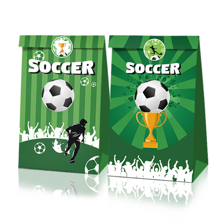 Soccer B 12 Pcs Paper Party Bag - iKids