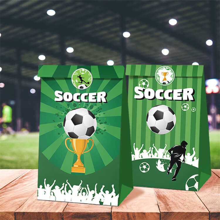 Soccer B 12 Pcs Paper Party Bag - iKids