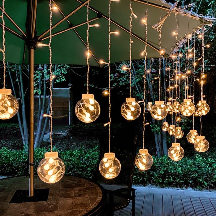 LED 3.5m Wishing Ball Curtain | Outdoor Solar String Lights - iKids