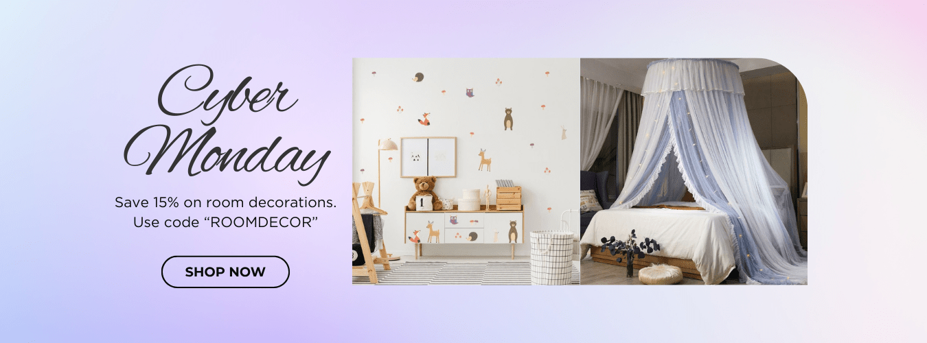 Cyber Monday Only! 15% OFF Room Decorations with Code “ROOMDECOR”!