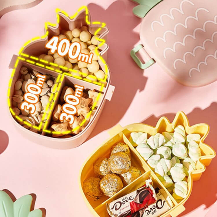 Pineapple Fruit Shaped Snack Box - iKids