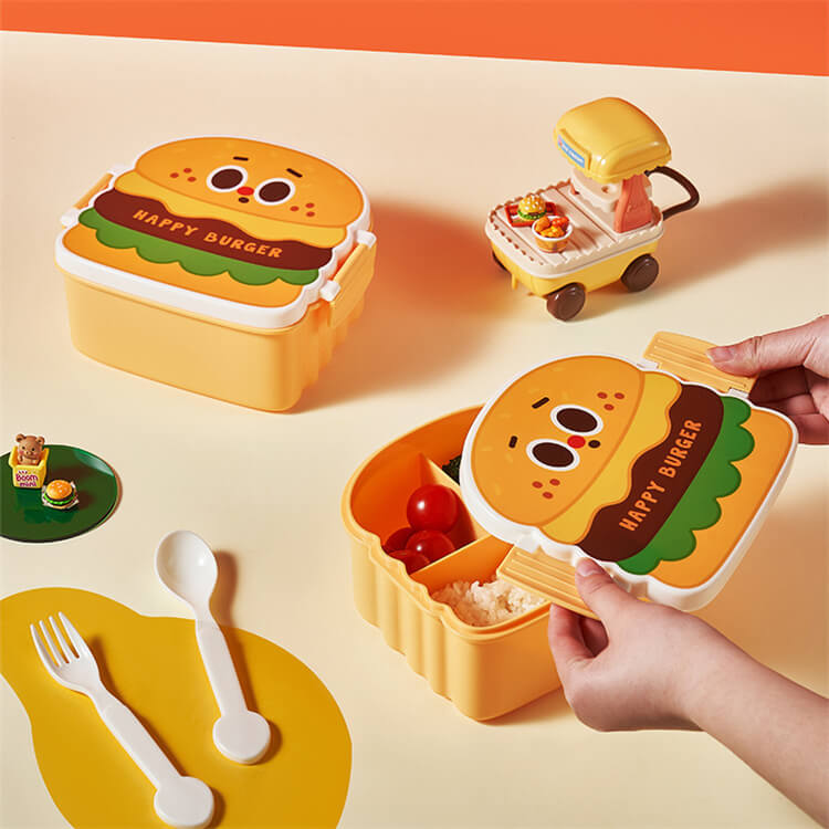 Food Shaped Happy Hamburger Lunch Box - iKids