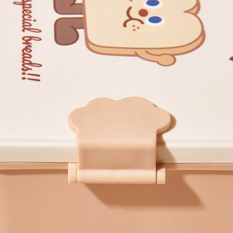 Food Shaped Snack Box | Cute Toast with Beige Cover - iKids