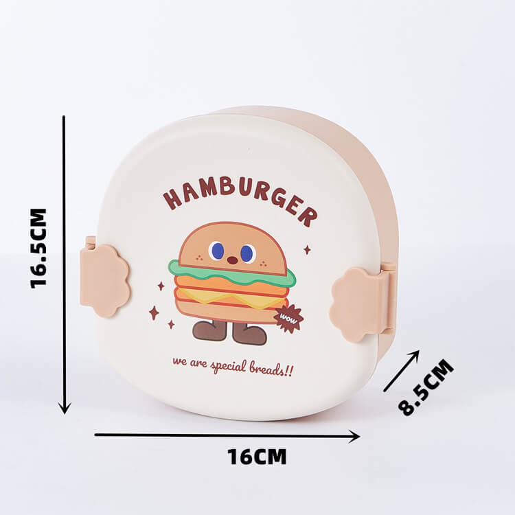 Hamburger with Beige Cover Food Shaped Snack Box - iKids