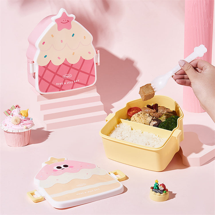 Pink Cake Shaped Lunch Box - iKids