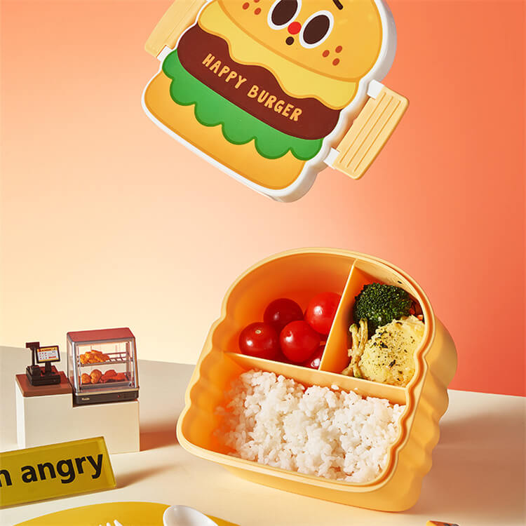 Food Shaped Happy Hamburger Lunch Box - iKids