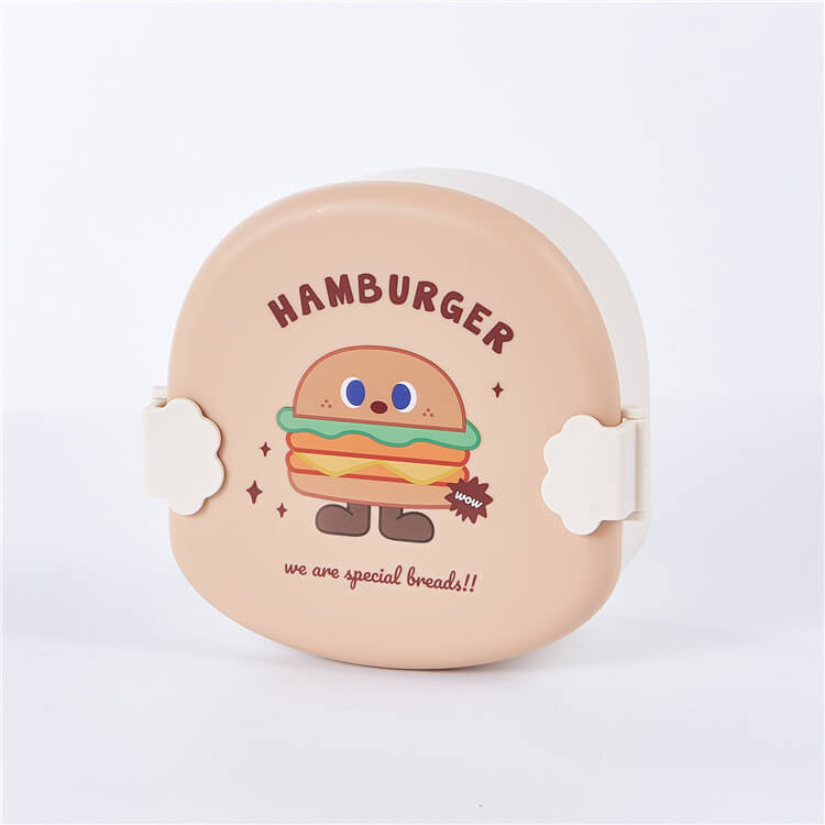 Food Shaped Snack Box | Hamburger with Khaki Cover - iKids