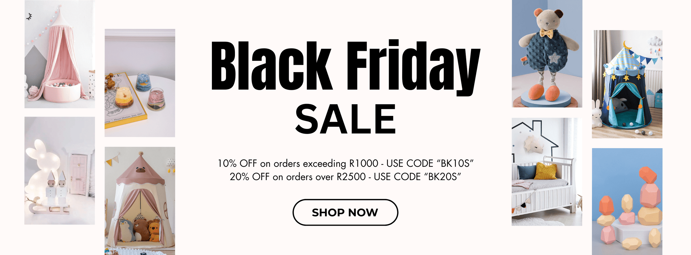  Black Friday Promo! Use “BK10S” (10% OFF R1000+) or “BK20S” (20% OFF R2500+)! 