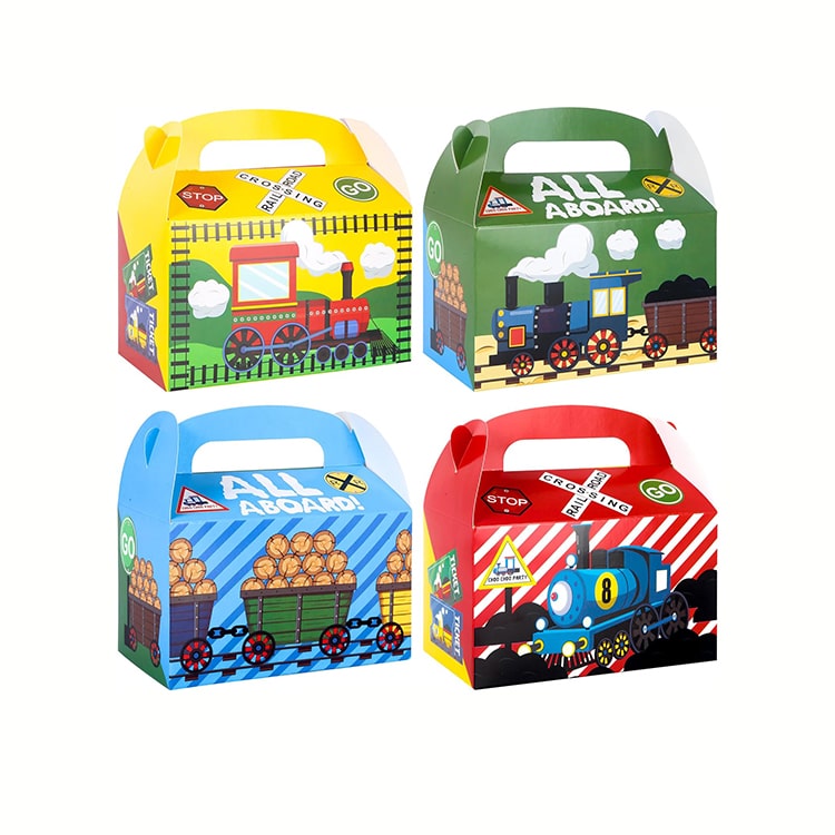 All Aboard Train 12 Pcs Party Favor Box - iKids