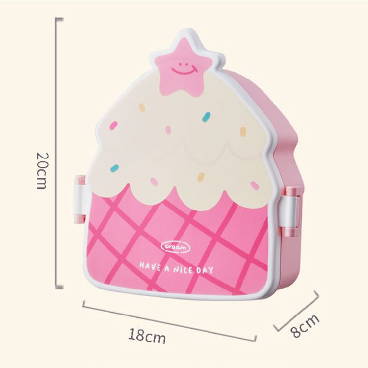 Pink Cake Shaped Lunch Box - iKids