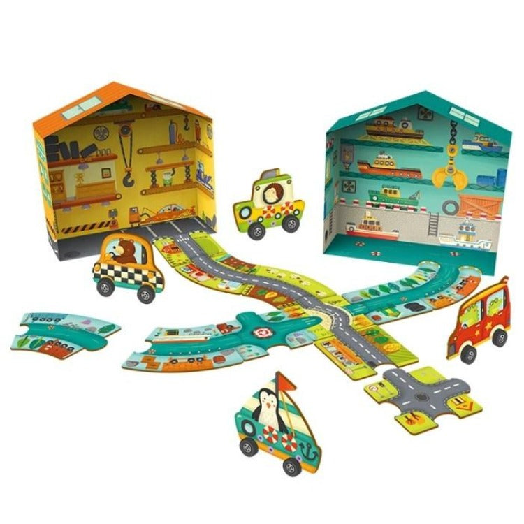 Mideer Traffic Road Puzzle Circuit - iKids