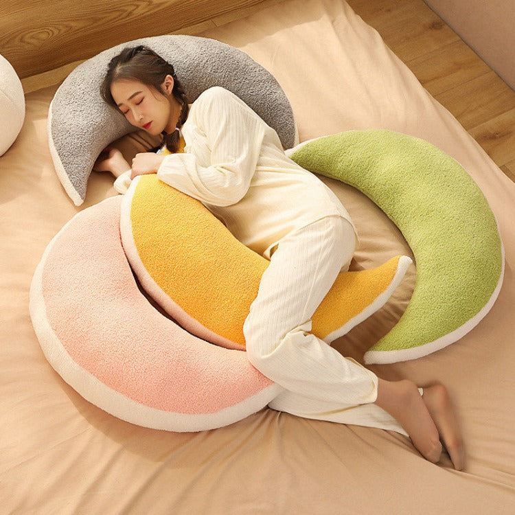 Yellow sales moon pillow