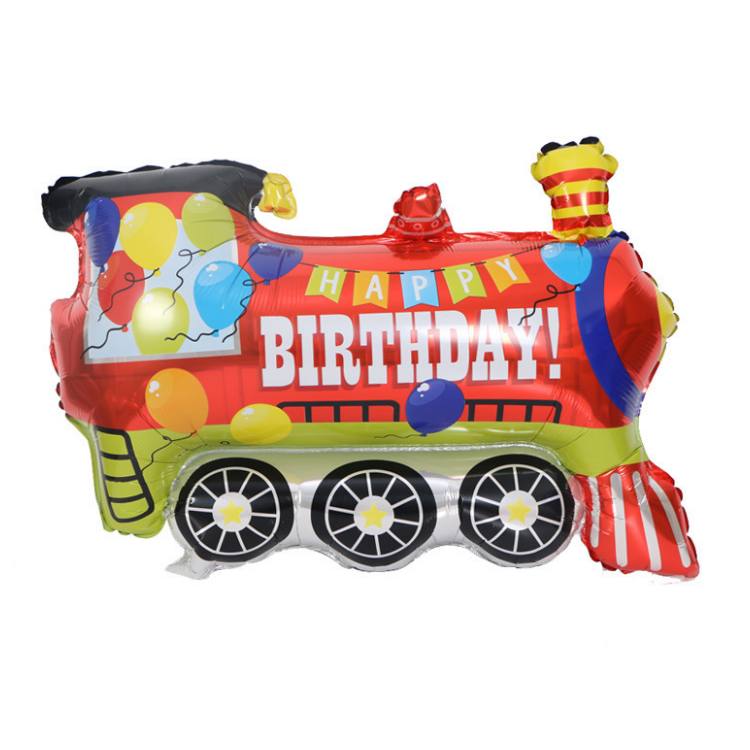 Train Birthday Foil Balloon | Vehicle Outdoor Themed Party Decoration ...