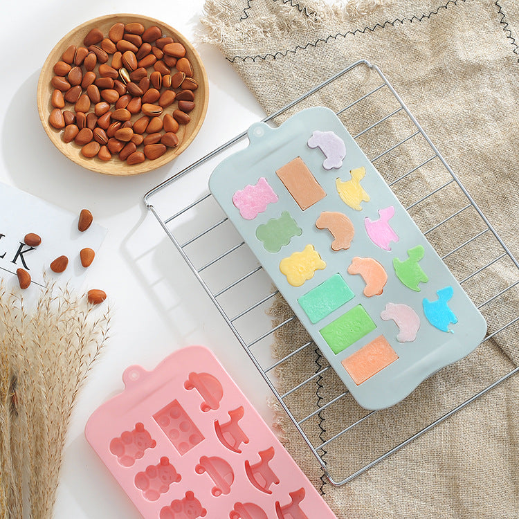 15 Childhood Baby Food DIY Silicone Mould for Chocolate, Candy, Gummy ...