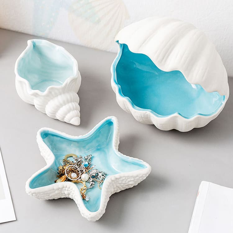 Shell Storage Tray | Conch Blue - iKids